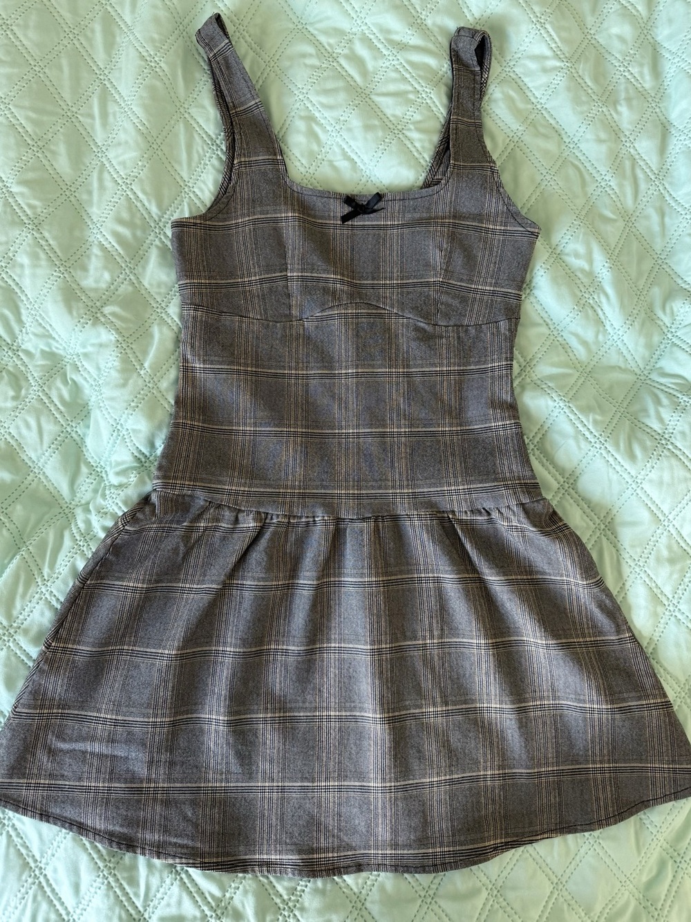 madden girl Plaid Sleeveless Dress Size M (8)
